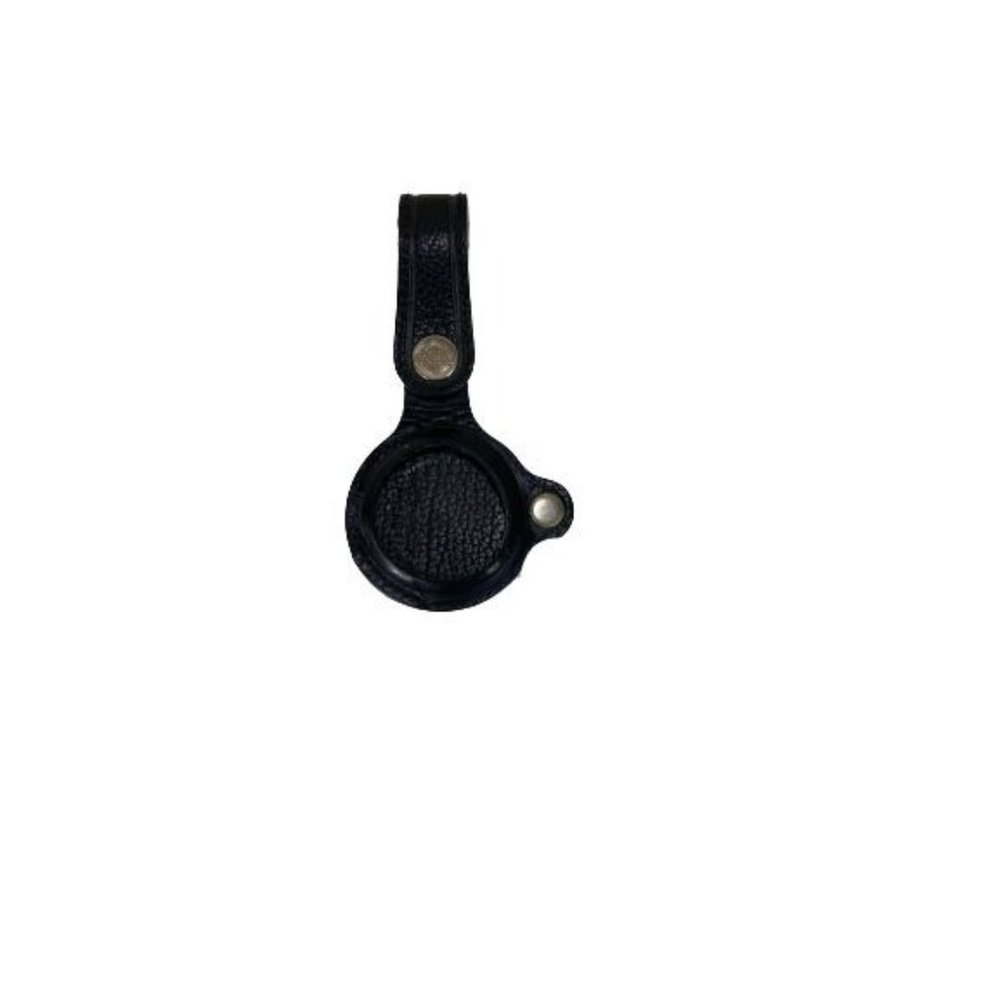 Harley Davidson Men Pocket Watch Black Leather Pouch Water Resist Snap Belt Loop